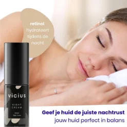 Vicius® - Nachtcrème Voor Vrouwen - Retinol - Anti Rimpel Crème - Hydraterende Gezichtscrème - 50ml -Zacht Huid Verkoop 1200x1199 1