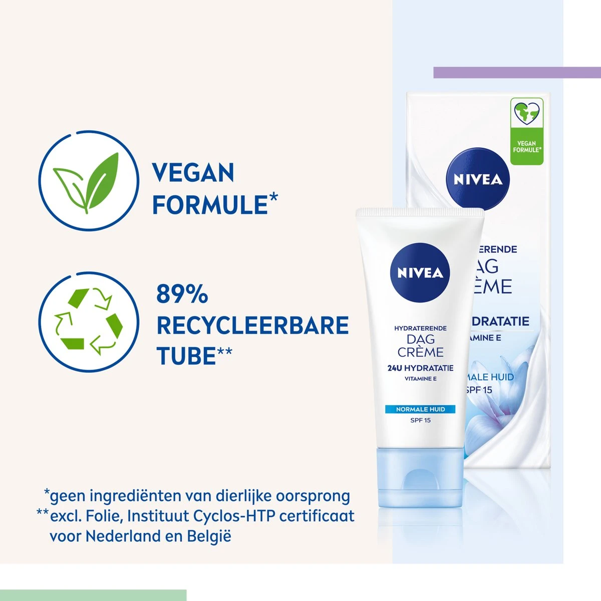 NIVEA Essentials Hydraterende Dagcrème - SPF 15 - 3 X 50ml 3 NIVEA Essentials Hydraterende Dagcrème - SPF 15 - 3 X 50ml - Afbeelding 3