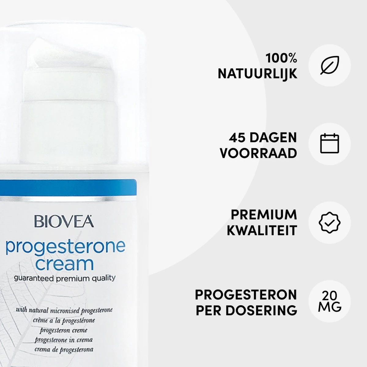 Biovea – Natuurlijke Progesteron Crème – Vermindert Opvliegers, Symptomen Van PMS En Normaliseert Menstruatiecycli – Bouwsteen Voor De Belangrijkste Hormonen – Verhoogt Het Gevoel Van Welzijn – 45 Dagen Voorraad (59 Ml.) 4 Biovea – Natuurlijke Progesteron Crème – Vermindert Opvliegers, Symptomen Van PMS En Normaliseert Menstruatiecycli – Bouwsteen Voor De Belangrijkste Hormonen – Verhoogt Het Gevoel Van Welzijn – 45 Dagen Voorraad (59 Ml.) - Afbeelding 4