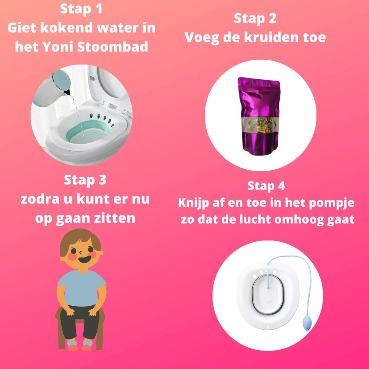 Vaginale Stoombad- Inclusief Natuurlijke Kruiden - (BPA Vrij) Vaginale Gezondheid - Helpt Tegen Geur En Schimmelinfecties - Vagina Verzorging / Reiniging 6 Vaginale Stoombad- Inclusief Natuurlijke Kruiden - (BPA Vrij) Vaginale Gezondheid - Helpt Tegen Geur En Schimmelinfecties - Vagina Verzorging / Reiniging - Afbeelding 6