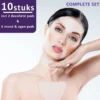 Simia™ Complete Set Anti Rimpel Beauty Pads 10 STUKS Tegen Lijntjes En Rimpels - Decolleté Hals & Gezicht - Anti Aging - Huidverzorging Voordeelset