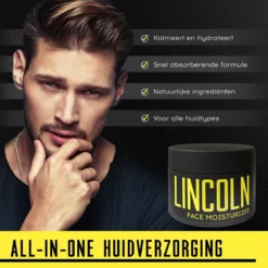 LINCOLN Dagcrème - Gezichtscrème Mannen | Anti Aging Crème Met Natuurlijk Hyaluronzuur, Moisturizer, Anti Rimpel Creme - 100ml 9 LINCOLN Dagcrème - Gezichtscrème Mannen | Anti Aging Crème Met Natuurlijk Hyaluronzuur, Moisturizer, Anti Rimpel Creme - 100ml -Zacht Huid Verkoop 1200x1200 19