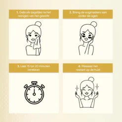 Collageen Oogmasker Tegen Wallen - 20 Paar (40 Stuks) - Gezichtsverzorging - Eye Oog Patches Pads - Goud 13 Collageen Oogmasker Tegen Wallen - 20 Paar (40 Stuks) - Gezichtsverzorging - Eye Oog Patches Pads - Goud -Zacht Huid Verkoop 1200x1200 249