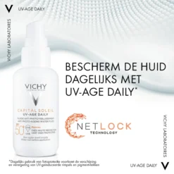 Vichy Capital Soleil UV-Age - Dagelijkse Zonnebrand Voor Het Gezicht - SPF50+ Getint - 40ml -Zacht Huid Verkoop 1200x1200 447