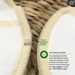 16 Herbruikbare Wattenschijfjes + Bamboe Houder - 12x Dagelijks 4x Scrub 4 Laags - Wasbare Wattenschijfjes Makeup Pads Zero Waste 19 16 Herbruikbare Wattenschijfjes + Bamboe Houder - 12x Dagelijks 4x Scrub 4 Laags - Wasbare Wattenschijfjes Makeup Pads Zero Waste -Zacht Huid Verkoop 1200x1200 561