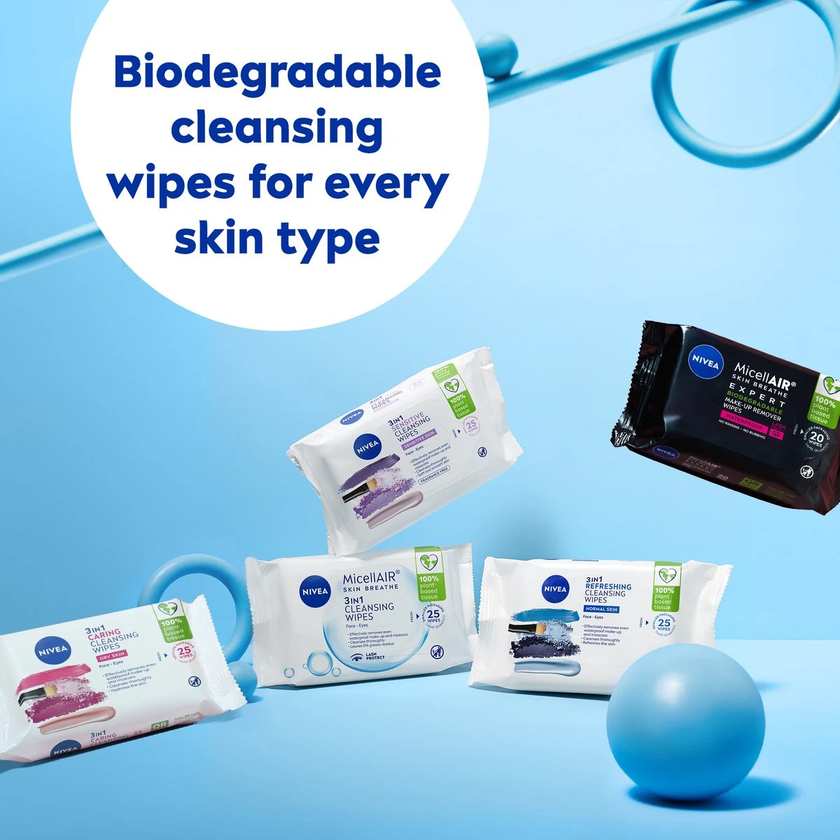 Nivea Reinigingsdoekjes Micellair - 6 X 25 Stuks 6 Nivea Reinigingsdoekjes Micellair - 6 X 25 Stuks - Afbeelding 6