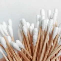 Merkloos Wattenstaafjes Hout - Bamboe - 2x100 St -Zacht Huid Verkoop 1200x1200 818