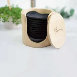 Bamboozy 16 Zwarte Herbruikbare Wattenschijfjes + Bamboe Houder 12x Dagelijks 4x Scrub 4 Laags Wasbare Wattenschijfjes Zero Waste 14 Bamboozy 16 Zwarte Herbruikbare Wattenschijfjes + Bamboe Houder 12x Dagelijks 4x Scrub 4 Laags Wasbare Wattenschijfjes Zero Waste -Zacht Huid Verkoop 1200x1200 834