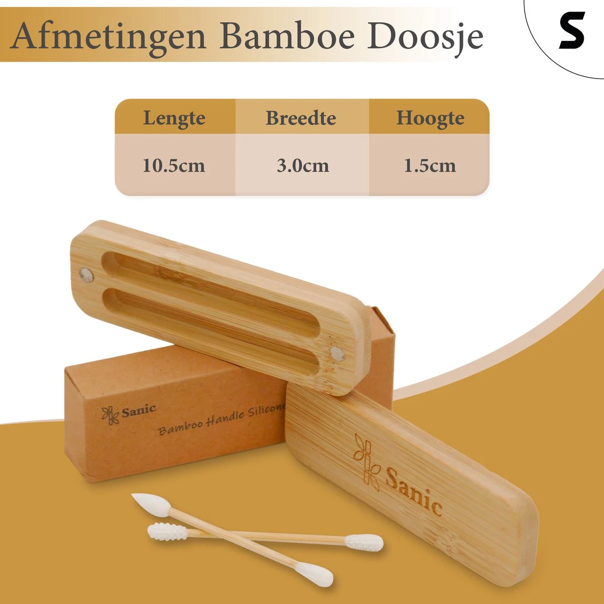 Sanic Herbruikbare Wattenstaafjes Bamboe Met Bamboehouder Wasbare Oorstaafjes Oorstokjes Herbruikbaar Duurzaam Zero-Waste Plastic Vrij - 2 Stuks 5 Sanic Herbruikbare Wattenstaafjes Bamboe Met Bamboehouder Wasbare Oorstaafjes Oorstokjes Herbruikbaar Duurzaam Zero-Waste Plastic Vrij - 2 Stuks - Afbeelding 5