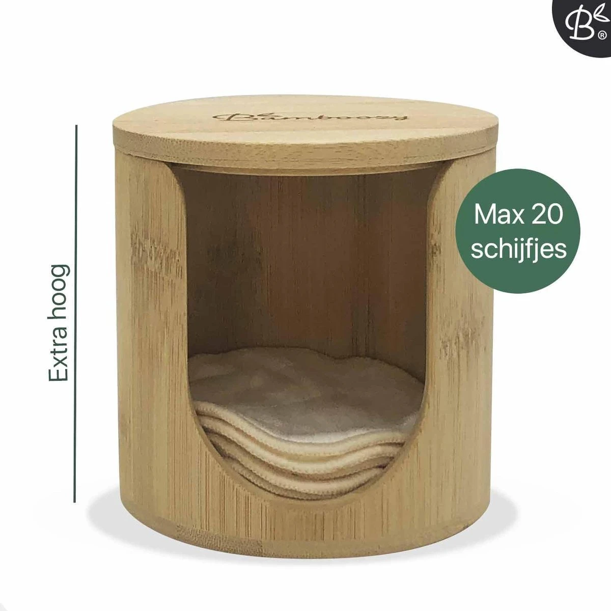Bamboozy Losse Bamboehouder Voor Wasbare Wattenschijfjes Herbruikbare Wattenschijfjes Houder - Wattenschijfjeshouder - Bamboe Wattenschijfjeshouder 3 Bamboozy Losse Bamboehouder Voor Wasbare Wattenschijfjes Herbruikbare Wattenschijfjes Houder - Wattenschijfjeshouder - Bamboe Wattenschijfjeshouder - Afbeelding 3