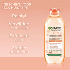 Garnier SkinActive Micellair Reinigingswater Met Milde Peeling Alles-in-1 400 Ml -Zacht Huid Verkoop 1200x1200 861