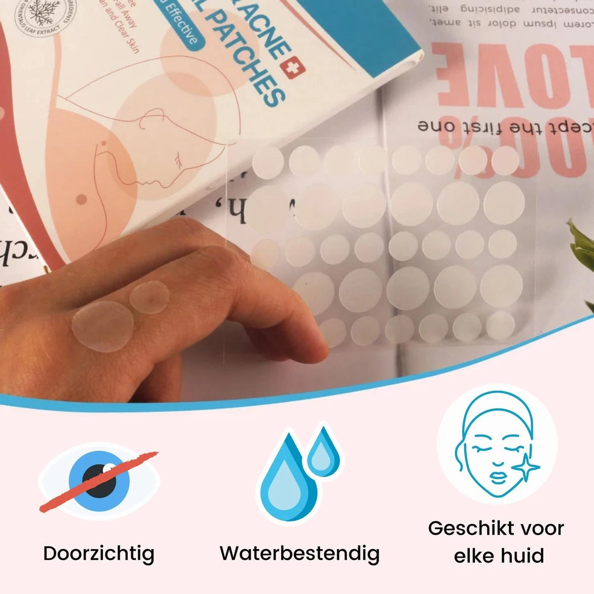 Acne Patches (108x) Met Blackhead Remover Set - Puisten Pleister - Puisten Verwijderaar - 108 Pleisters In 2 Formaten - Mee Eters Verwijderen - Pimple Patch Voor Acneverzorging Met Comedonenlepel Set - Acne Stickers 2 Acne Patches (108x) Met Blackhead Remover Set - Puisten Pleister - Puisten Verwijderaar - 108 Pleisters In 2 Formaten - Mee Eters Verwijderen - Pimple Patch Voor Acneverzorging Met Comedonenlepel Set - Acne Stickers - Afbeelding 2