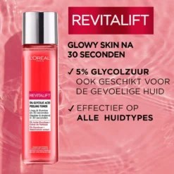 L’Oréal Paris Revitalift 5% Glycolzuur Peeling Toner - 180ml -Zacht Huid Verkoop 1200x1200 991