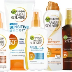 Garnier Ambre Solaire Zonnebrand Spray SPF 30 - 200 Ml -Zacht Huid Verkoop 1200x531