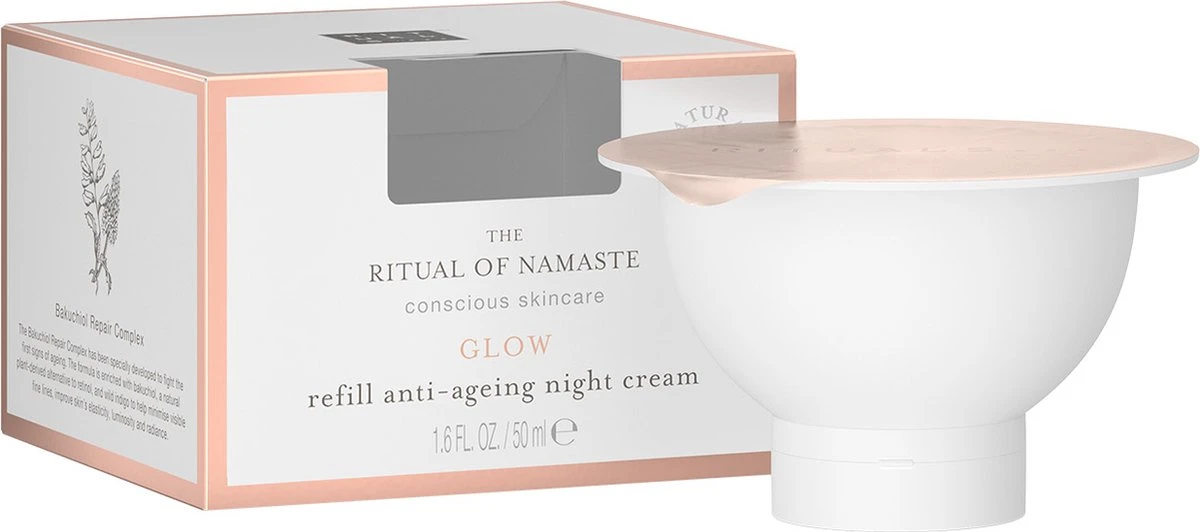 RITUALS The Ritual Of Namaste Glow Anti-Ageing Night Cream Refill - 50 Ml 3 RITUALS The Ritual Of Namaste Glow Anti-Ageing Night Cream Refill - 50 Ml - Afbeelding 3