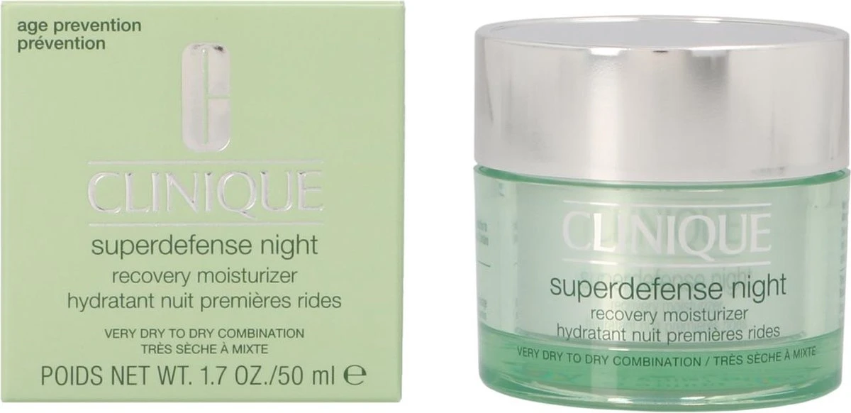 Clinique Superdefense Night Recovery Moisturizer - Nachtcrème - 50 Ml 4 Clinique Superdefense Night Recovery Moisturizer - Nachtcrème - 50 Ml - Afbeelding 4