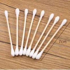 Merkloos Wattenstaafjes Hout - Bamboe - 2x100 St -Zacht Huid Verkoop 1200x589