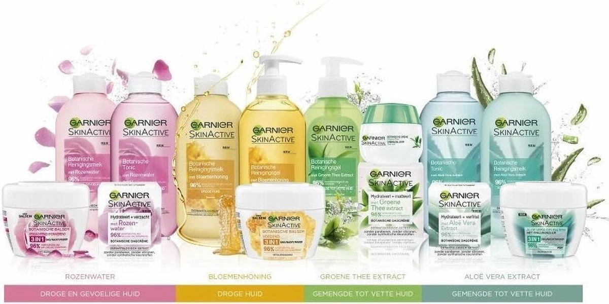 Garnier Skinactive Face Botanische Tonic Rozenwater - 3 X 200 Ml 2 Garnier Skinactive Face Botanische Tonic Rozenwater - 3 X 200 Ml - Afbeelding 2