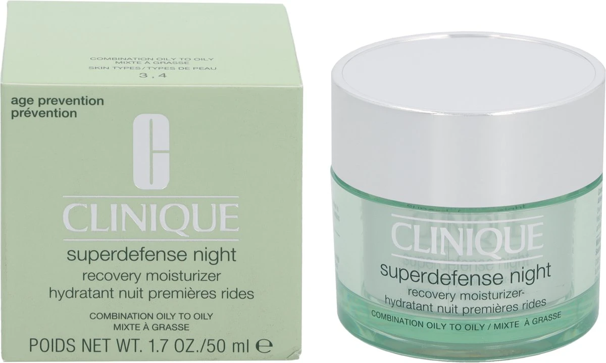 Clinique Superdefense Night Recovery Moisturizer Nachtcrème - 50 Ml - Vette Huid 5 Clinique Superdefense Night Recovery Moisturizer Nachtcrème - 50 Ml - Vette Huid - Afbeelding 5