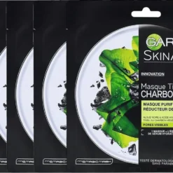 Garnier Skinactive Face Pure Charcoal Gezichtsmasker - 5 Stuks - Voordeelverpakking -Zacht Huid Verkoop 1200x742