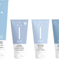 Naïf Gezichtsverzorging Set – 4 Stuks - Voordeelverpakking - Met Natuurlijke Ingrediënten