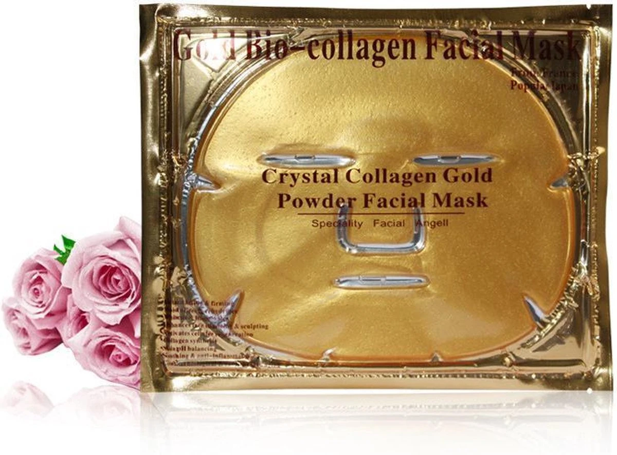 Merkloos Collageen Gezichtsmasker - Huidverzorging - Goud - Collageen - Verzorgend - 5 Stuks 4 Merkloos Collageen Gezichtsmasker - Huidverzorging - Goud - Collageen - Verzorgend - 5 Stuks - Afbeelding 4
