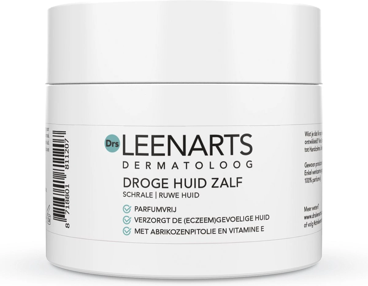 Drs Leenarts Droge Huid Zalf - Huidverzorging - Eczeem - Vitamine E - Zalf - Parfumvrij - 125ml 2 Drs Leenarts Droge Huid Zalf - Huidverzorging - Eczeem - Vitamine E - Zalf - Parfumvrij - 125ml - Afbeelding 2