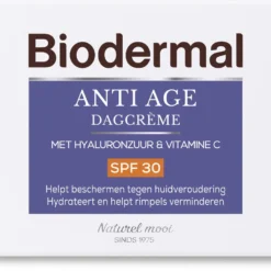 Biodermal Anti Age Dagcrème - SPF30 - Dagcrème Met Hyaluronzuur En Vitamine C Tegen Huidveroudering - 50ml -Zacht Huid Verkoop 1200x959