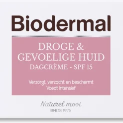 Biodermal Dagcrème Droge & Gevoelige Huid - 50ml - Hydrateert En Herstelt -Zacht Huid Verkoop 1200x977 1