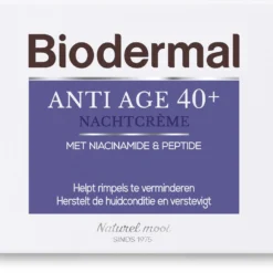 Biodermal Anti Age Nachtcrème 40+ - Nachtcrème Met Niacinamide & Peptide - Herstelt De Huidconditie En Verstevigt - 50ml 12 Biodermal Anti Age Nachtcrème 40+ - Nachtcrème Met Niacinamide & Peptide - Herstelt De Huidconditie En Verstevigt - 50ml -Zacht Huid Verkoop 1200x977 4