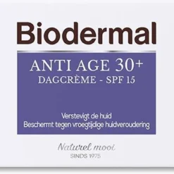 Biodermal Anti Age 30+ - Dagcrème Tegen Huidveroudering - SPF15 - 50ml -Zacht Huid Verkoop 1200x984