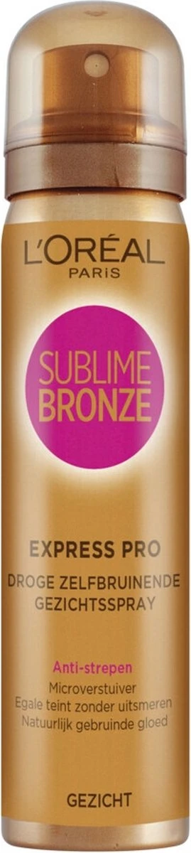 L’Oréal Paris Sublime Bronze - Zelbruinende Face Spray - 75 Ml - Zelfbruiner Voor Het Gezicht 1 L’Oréal Paris Sublime Bronze - Zelbruinende Face Spray - 75 Ml - Zelfbruiner Voor Het Gezicht