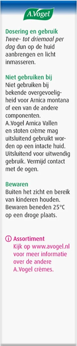 A.Vogel Arnica Vallen En Stoten Crème - Verzorgt De Blauwverkleurde Huid - 30 G 3 A.Vogel Arnica Vallen En Stoten Crème - Verzorgt De Blauwverkleurde Huid - 30 G - Afbeelding 3