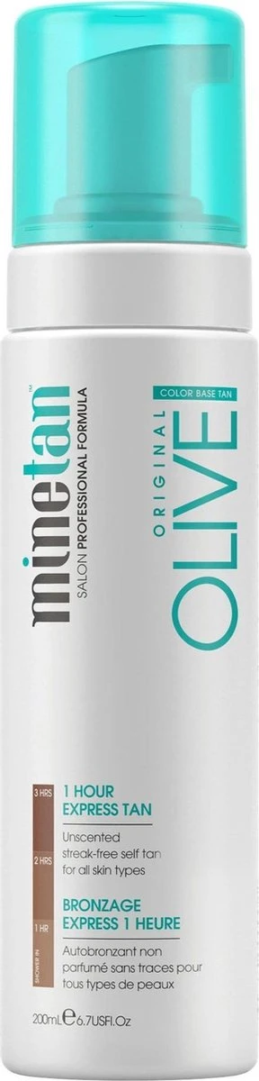 Minetan - Olive Self Tanning Foam For Very Dark Tan (Super Dark) - 200ml 1 Minetan - Olive Self Tanning Foam For Very Dark Tan (Super Dark) - 200ml