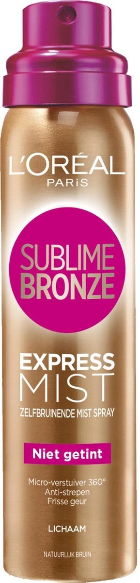 L’Oréal Paris Sublime Bronze - Zelbruinende Face Spray - 75 Ml - Zelfbruiner Voor Het Gezicht 4 L’Oréal Paris Sublime Bronze - Zelbruinende Face Spray - 75 Ml - Zelfbruiner Voor Het Gezicht - Afbeelding 4