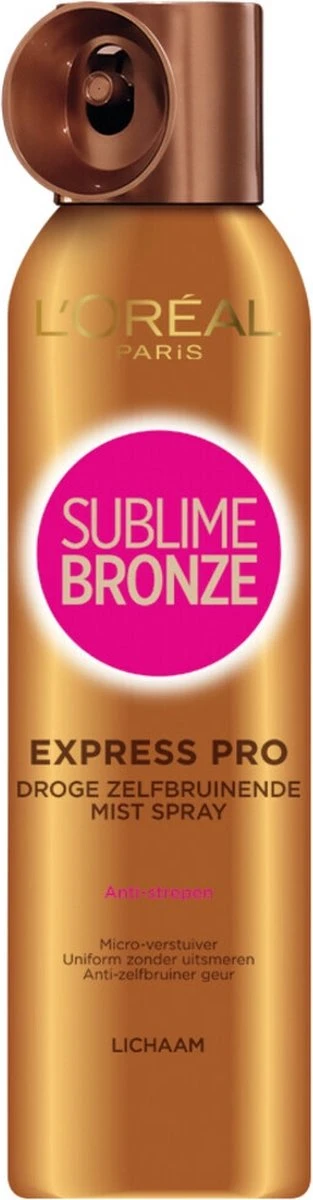 L’Oréal Paris Sublime Bronze Self Tan Body Spray - 150 Ml - Zelfbruiner Voor Het Lichaam 1 L’Oréal Paris Sublime Bronze Self Tan Body Spray - 150 Ml - Zelfbruiner Voor Het Lichaam