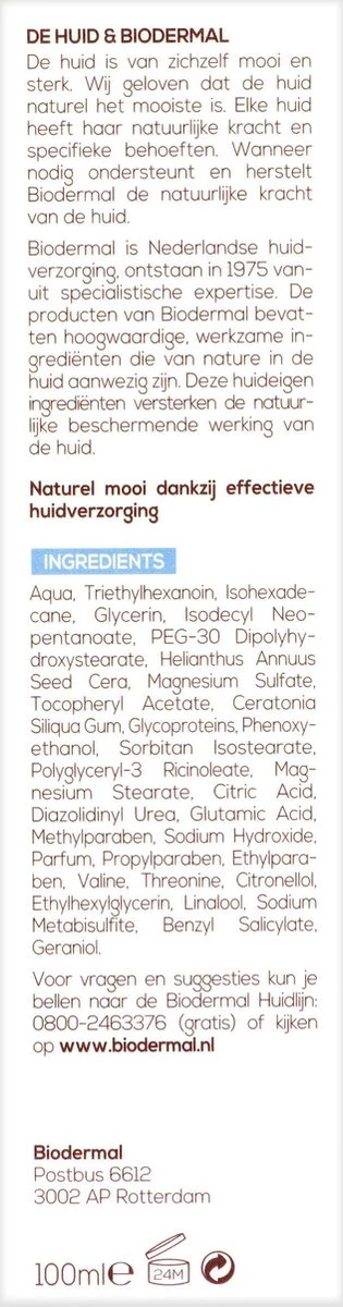 Biodermal P-CL-E Creme - Dagcreme - En Nachtcrème Met Glycerine - Gezichtsverzorging Ondersteunt Natuurlijk Herstel Van De Droge Huid - Droge Huid Gezichtscreme - 100ml 5 Biodermal P-CL-E Creme - Dagcreme - En Nachtcrème Met Glycerine - Gezichtsverzorging Ondersteunt Natuurlijk Herstel Van De Droge Huid - Droge Huid Gezichtscreme - 100ml - Afbeelding 5
