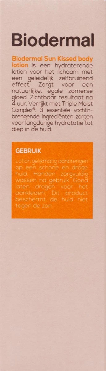 Biodermal Self Tan Sun Kissed Body Lotion - Zelfbruinende Lotion Voor Lichaam En Gezicht - 200ml NL 3 Biodermal Self Tan Sun Kissed Body Lotion - Zelfbruinende Lotion Voor Lichaam En Gezicht - 200ml NL - Afbeelding 3