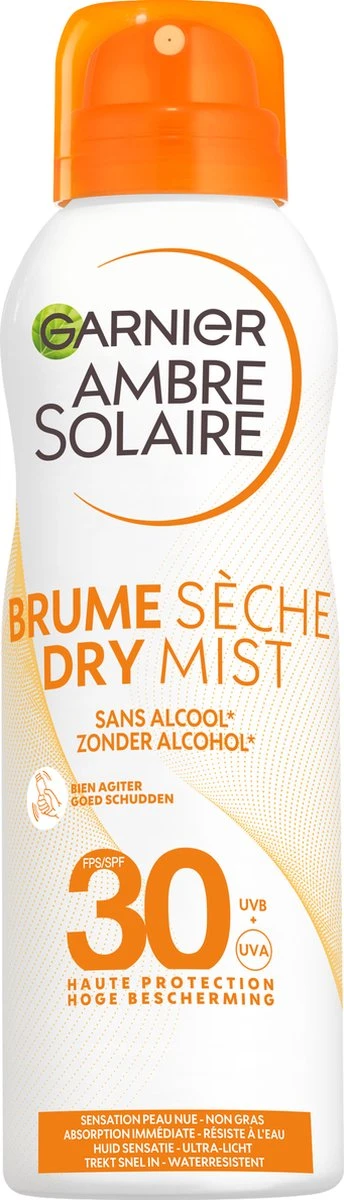 Garnier Ambre Solaire Dry Protect Mist SPF 30 200 Ml 3 Garnier Ambre Solaire Dry Protect Mist SPF 30 200 Ml - Afbeelding 3
