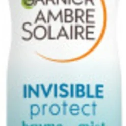 Garnier Ambre Solaire Invisible Protect Mist SPF 50 - Zonnebrand Spray Met Vitamine E + Aloe Vera - 200ml