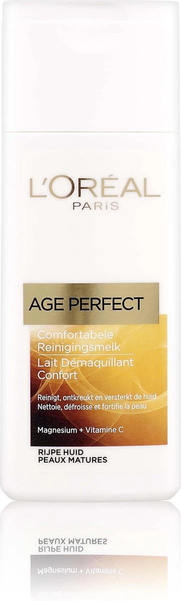 L’Oréal Paris Age Perfect Reinigingsmelk - 200 Ml - Anti Rimpel 4 L’Oréal Paris Age Perfect Reinigingsmelk - 200 Ml - Anti Rimpel - Afbeelding 4