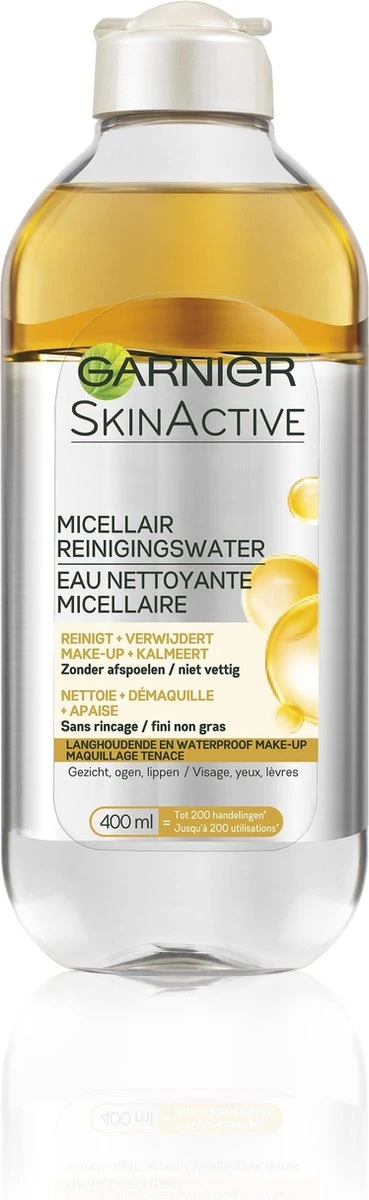 Garnier Face SkinActive Micellair Reinigingswater Waterproof Make-up - 6 X 400ml – Voordeelverpakking 4 Garnier Face SkinActive Micellair Reinigingswater Waterproof Make-up - 6 X 400ml – Voordeelverpakking - Afbeelding 4