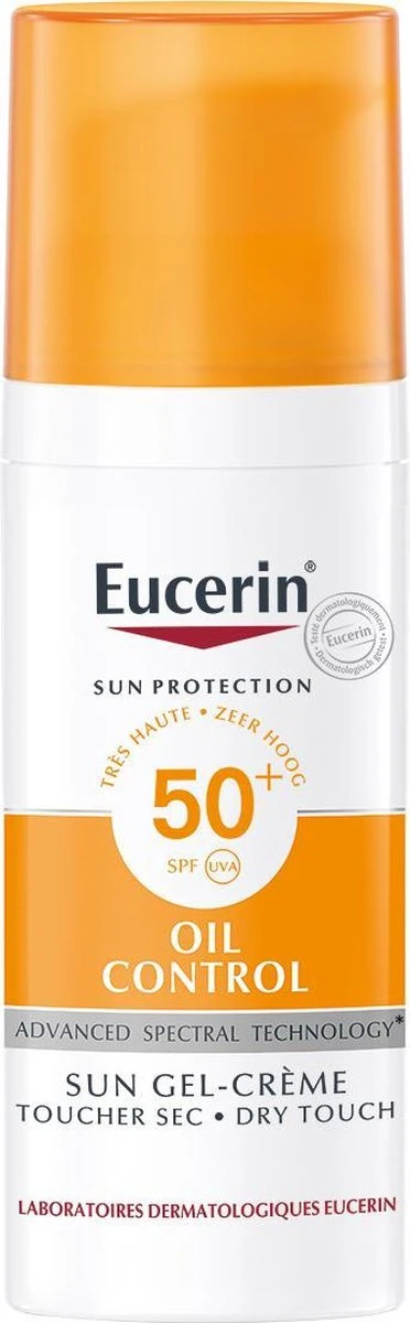 Eucerin Sun Oil Control Gel-Crème SPF 50+ - Zonnebrand - 50 Ml 1 Eucerin Sun Oil Control Gel-Crème SPF 50+ - Zonnebrand - 50 Ml