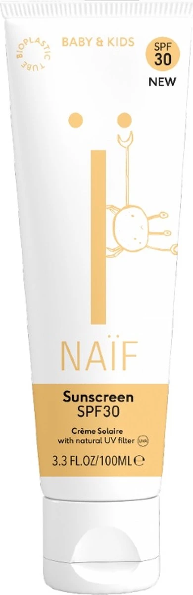 Naïf Zonnebrandcrème SPF30 – Baby En Kind - 100ml - Met Natuurlijke Ingrediënten 7 Naïf Zonnebrandcrème SPF30 – Baby En Kind - 100ml - Met Natuurlijke Ingrediënten - Afbeelding 7