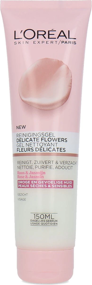 L’Oréal Paris Delicate Flowers Reinigingsgel - 150 Ml - Droge En Gevoelige Huid 6 L’Oréal Paris Delicate Flowers Reinigingsgel - 150 Ml - Droge En Gevoelige Huid - Afbeelding 6