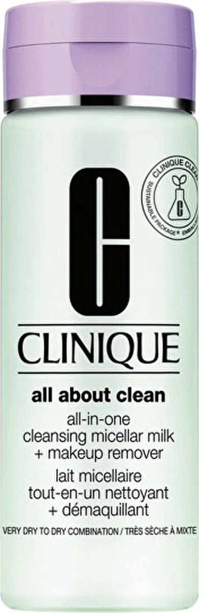 Clinique All About Clean All-In-One Cleansing Micellair Milk + MakeUp Remover Reinigingsmelk - 200 Ml 5 Clinique All About Clean All-In-One Cleansing Micellair Milk + MakeUp Remover Reinigingsmelk - 200 Ml - Afbeelding 5