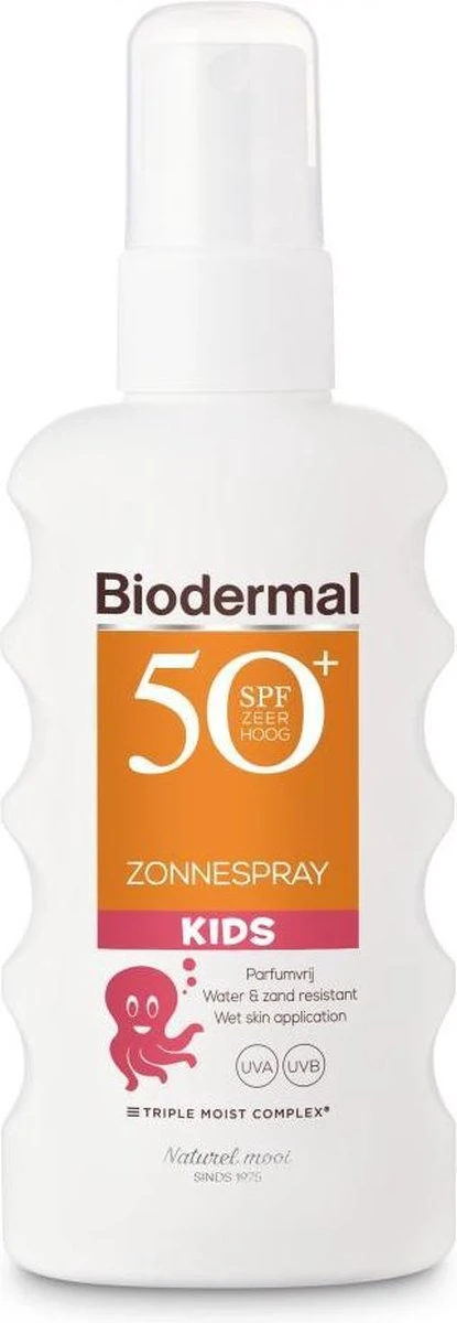 Biodermal Zonnebrand Kind - Zonnespray Voor Kinderen - SPF 50+ - 175 Ml 1 Biodermal Zonnebrand Kind - Zonnespray Voor Kinderen - SPF 50+ - 175 Ml