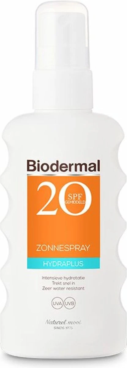 Biodermal Zonnebrand – Hydraplus Zonnespray – Zonnebrand Spray Met SPF 20 - 175ml 9 Biodermal Zonnebrand – Hydraplus Zonnespray – Zonnebrand Spray Met SPF 20 - 175ml - Afbeelding 9