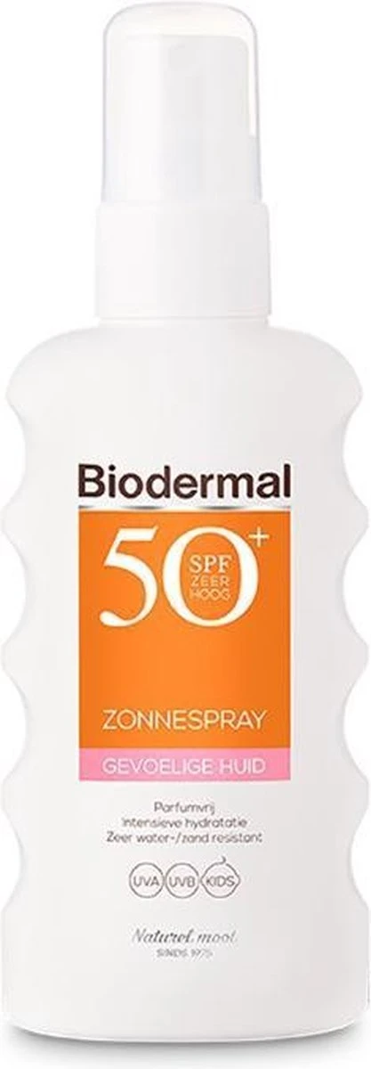 Biodermal Zonnebrand Spray Voor De Gevoelige Huid SPF 50+ - Zonnespray - Ook Geschikt Voor Kinderen - 175ml 7 Biodermal Zonnebrand Spray Voor De Gevoelige Huid SPF 50+ - Zonnespray - Ook Geschikt Voor Kinderen - 175ml - Afbeelding 7