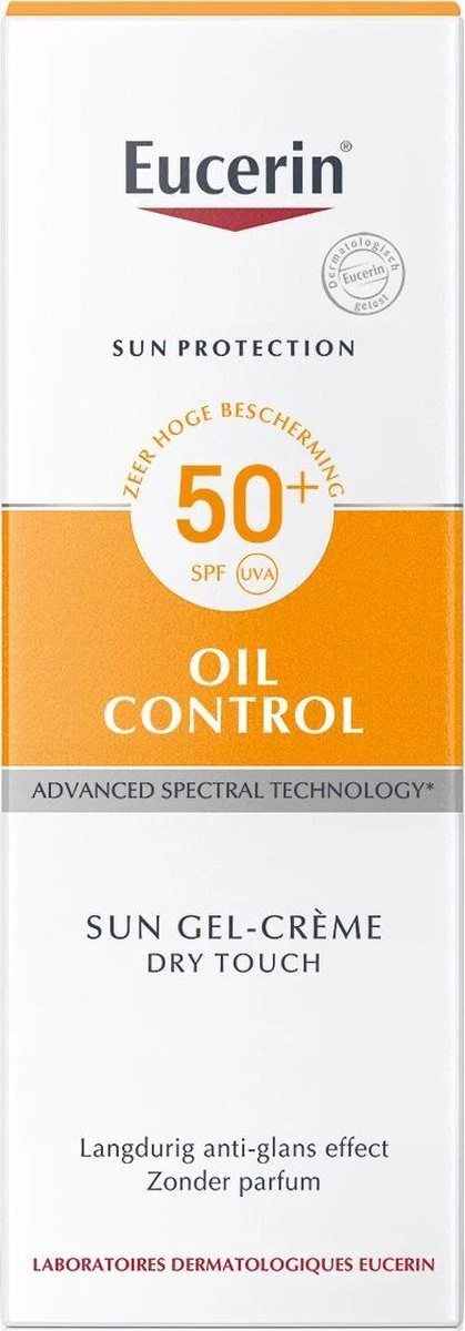 Eucerin Sun Oil Control Gel-Crème SPF 50+ - Zonnebrand - 50 Ml 4 Eucerin Sun Oil Control Gel-Crème SPF 50+ - Zonnebrand - 50 Ml - Afbeelding 4